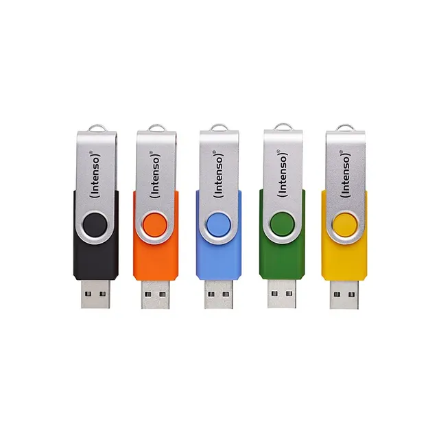 Intenso USB Flash Drive Office Line 3543595 3.2 5St. Multipack - 64 GB pamięć USB USB Typu-A 3.2 Gen 1 (3.1 Gen 1) Wielobarwny