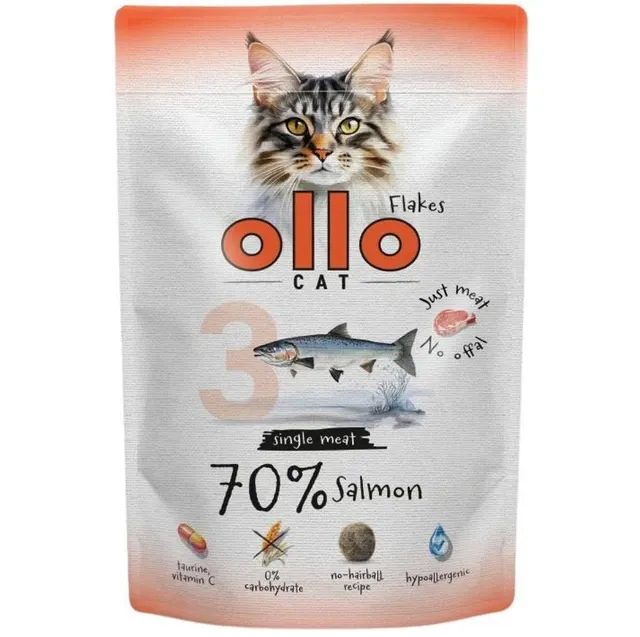 Ollo saszetka nr 3 kot Łosoś 85 g