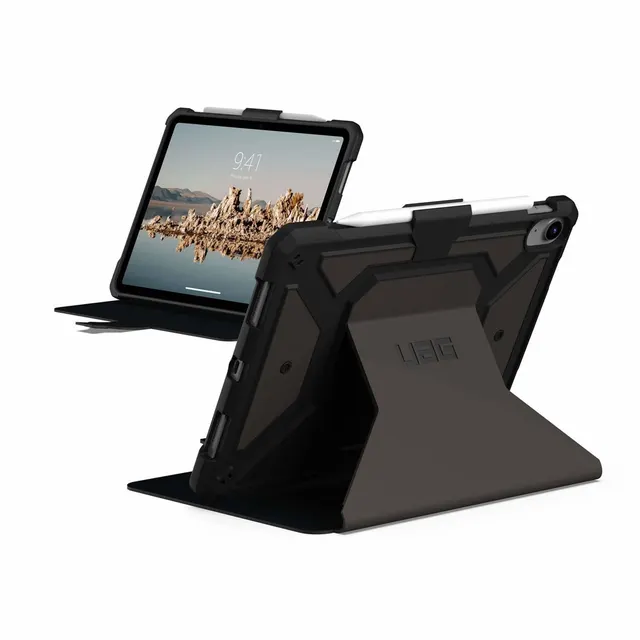 Wytrzymałe etui UAG Metropolis SE Series do iPada 10.9 (10. generacji 2022) - Metropolis SE Czarne - Etui z klapką do tabletu - Odporne - Poliuretan - Czarne
