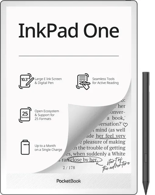 Czytnik E-booków PocketBook InkPad One 1030 10 3 32GB Wi-Fi Czarny