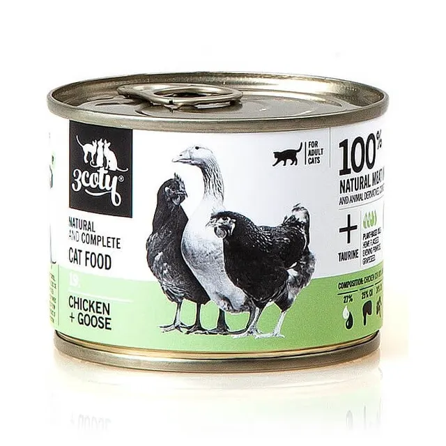 3Coty CHICKEN + GOOSE for Adult cats 180g