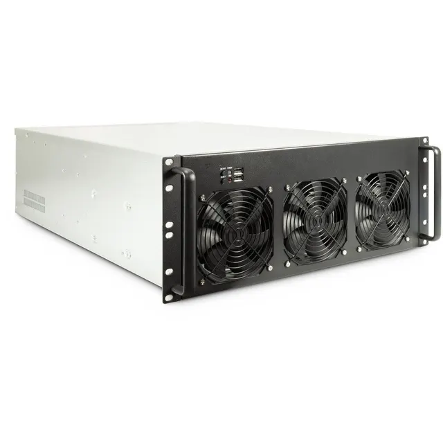 Inter-Tech 4F28 Rack Czarny Srebrny