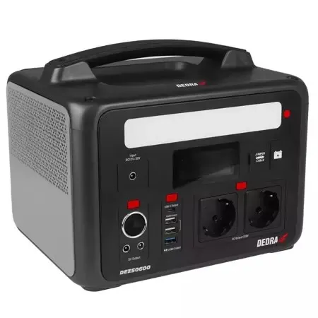 Stacja zasilania DEDRA DEZS0600 600/1200W 640Wh/50 Ah/12 8V