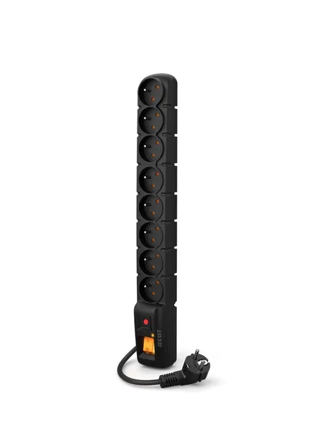 Listwa zasilająca Acar S8 (3m ; czarny)