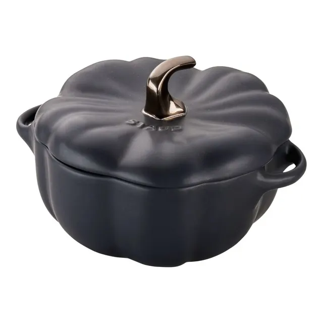 Mini garnek ZWILLING STAUB 40508-549-0 Mini Cocotte Pumpkin okrągły dynia - czarny 700ml