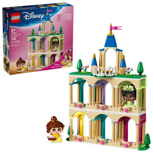 LEGO Disney 43291 - Mała Bella i Tiana z zamkiem