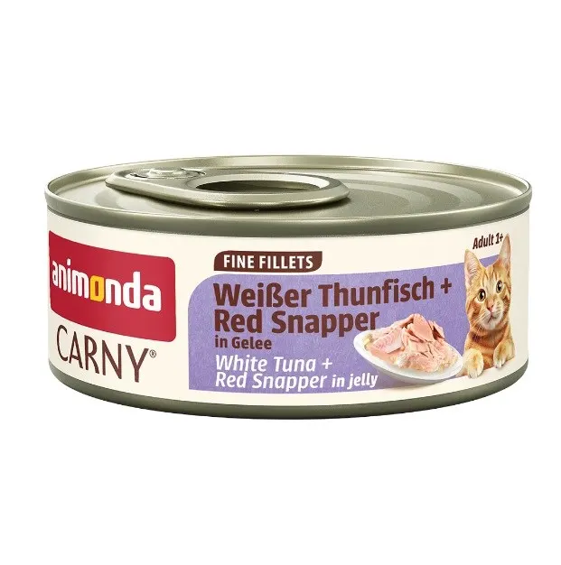ANIMONDA Carny Fine Fillet in Jelly - White Tuna + Red Snapper 60g