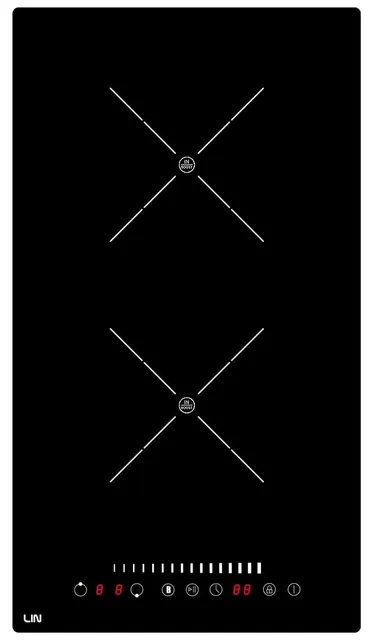 Płyta indukcyjna LIN LI-A23511 30 cm, 2 pola, PowerBoost, timer, czarny