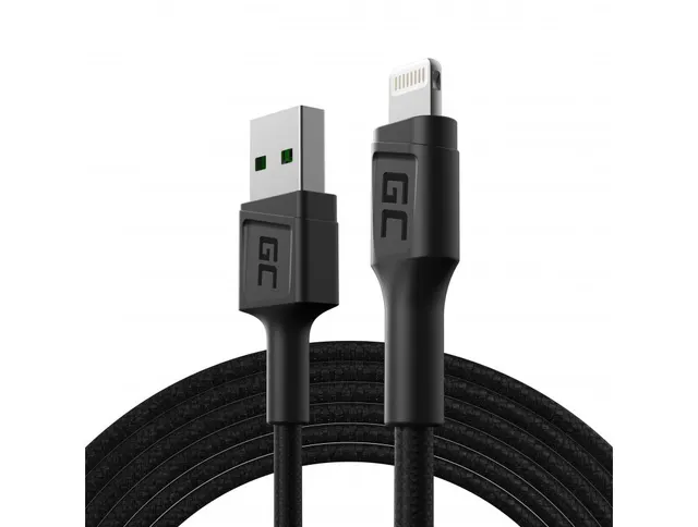 GREEN CELL KABEL KABGC18 GC POWERSTREAM USB-A - LIGHTNING 200CM SZYBKIE ŁADOWANIE