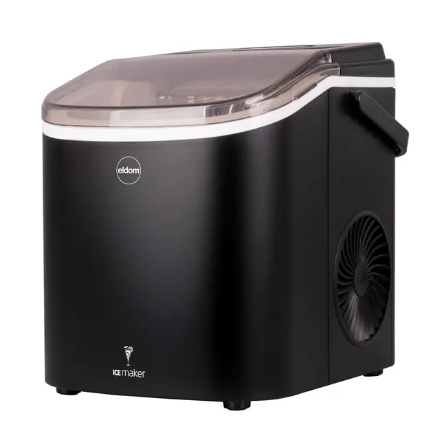 ELDOM KOSTKARKA DO LODU KS230 ICELIA 165W CZARNA 12 KG LODU/24H; JEDNORAZOWO 9 KOSTEK LODU CO 6 – 12 MIN