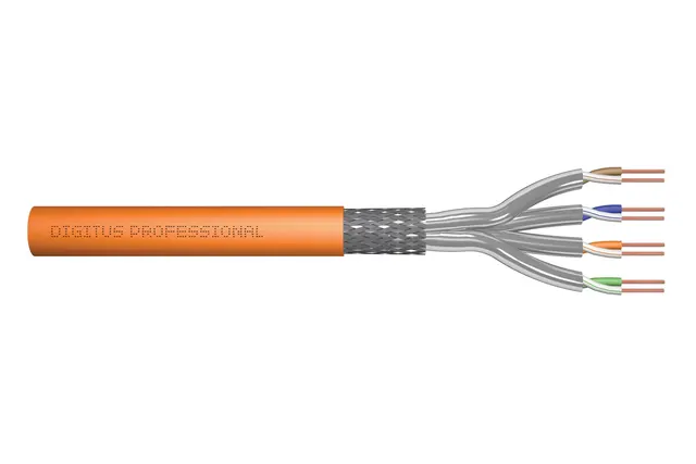 Digitus Kabel do transmisji danych CAT 7 S-FTP - kabel instalacyjny 25 m simplex Dca-s2 d1 a1