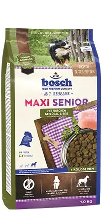 BOSCH Maxi Senior G&R- Drób i Ryż - sucha karma dla psa - 12 5kg