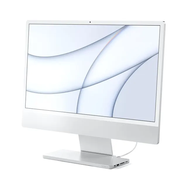Satechi ST-UCISDS Stacja dokująca do laptopa i replikator portów Przewodowa USB 3.2 Gen 2 (3.1 Gen 2) Type-C Srebrny