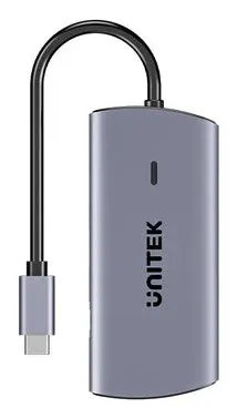 UNITEK HUB USB-C 6 W 1, 3X USB-A, 5GBPS, PD 100 W, HDMI 4K@30HZ, RJ45