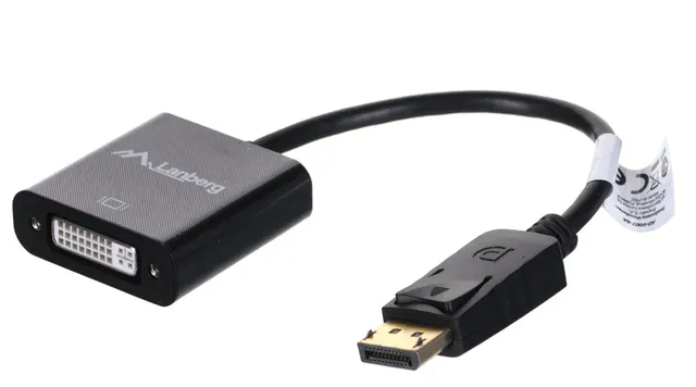 Adapter Lanberg AD-0007-BK (DisplayPort M - DVI-D F; 0 10m; kolor czarny)