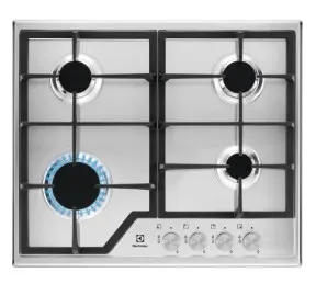 Electrolux KGS6426SX Stal nierdzewna Wbudowany 59 cm Gaz 4 stref(y)