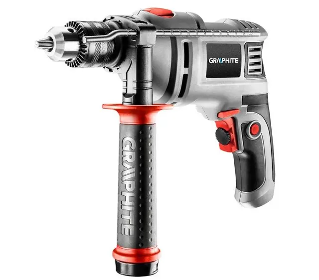 Wiertarka udarowa 550W uchwyt kluczykowy 13 mm walizka Graphite