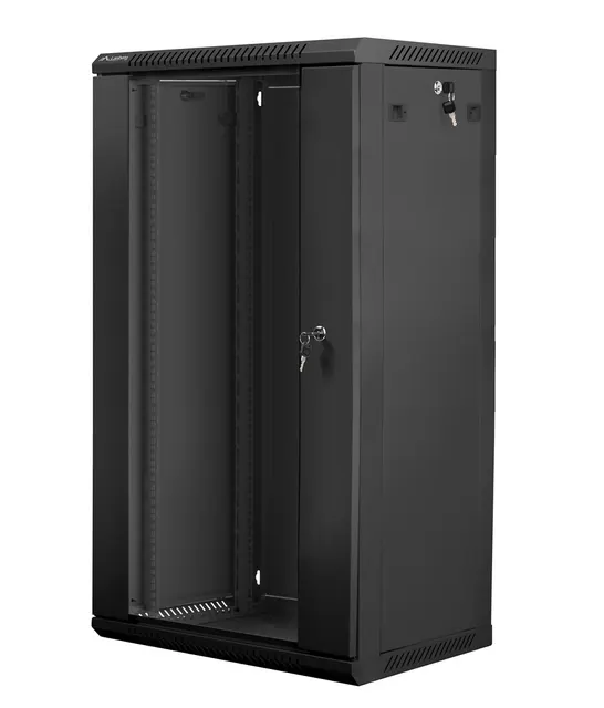Lanberg WF01-6422-10B stojak 22U Szafa wisząca Czarny