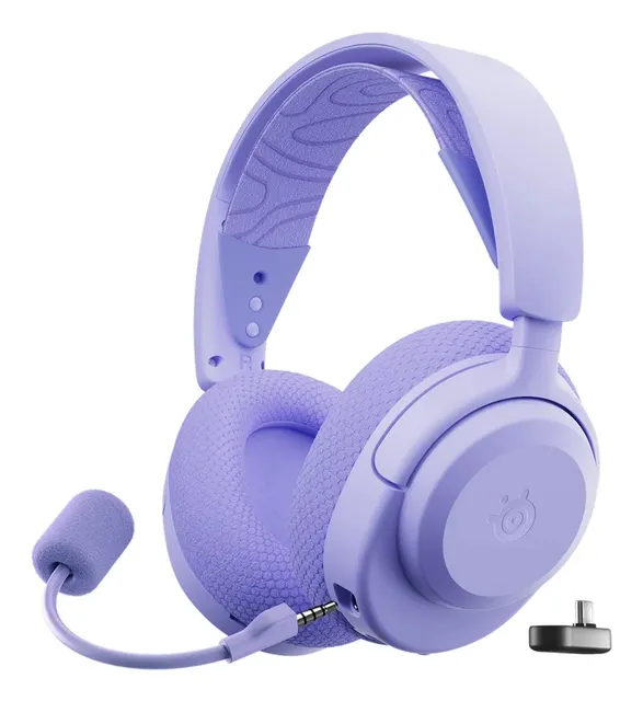 Steelseries Arctis Nova 3P Zestaw słuchawkowy Bezprzewodowy Opaska na głowę Gaming USB Type-C Bluetooth Lawenda
