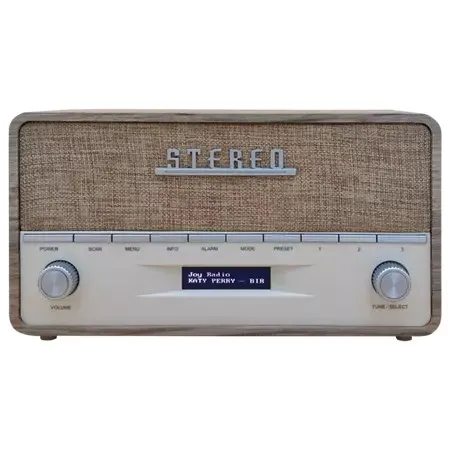 Radio przenośne cyfrowe Denver DAB-36LW brązowy biały