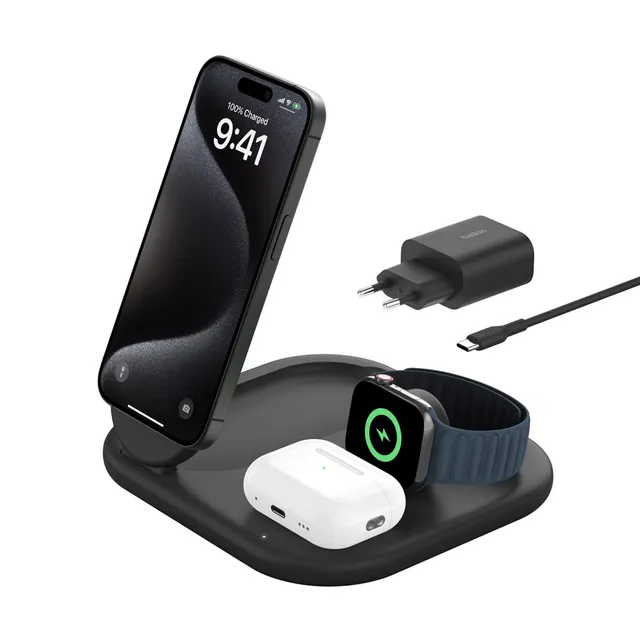 BELKIN ŁADOWARKA MAGNETYCZNA 3W1 36W QI2.0 IPHONE/APPLEWATCH/AIRPODS