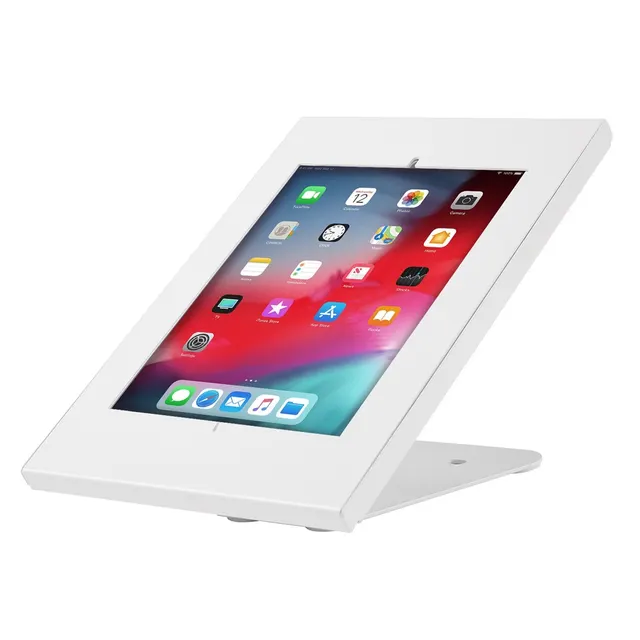 Stojak uchwyt reklamowy do tabletu Maclean ścienny biurkowy z blokadą 9.7”/10.2” iPad 10.5” iPad Air/ iPad Pro 10.1 Sams