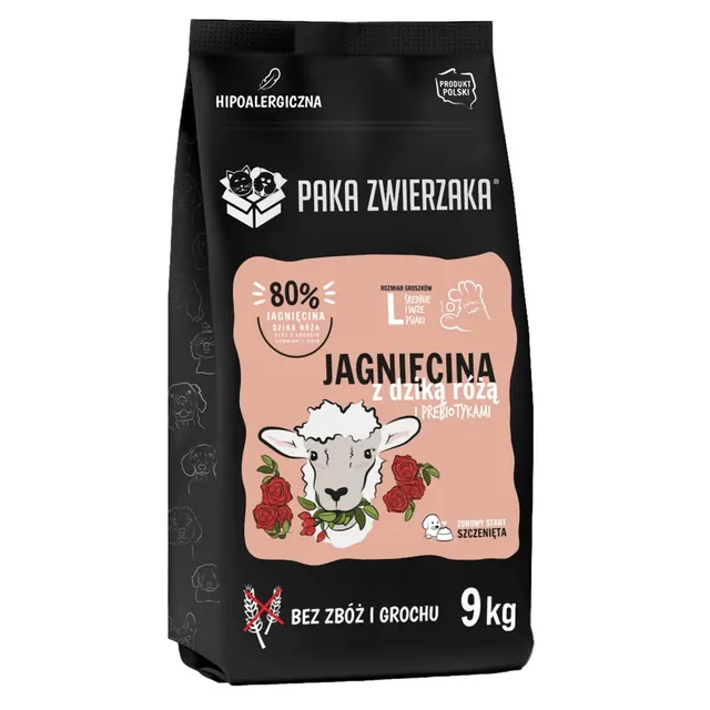 Paka Zwierzaka Seventh Heaven Jagnięcina i dzika róża PUPPY L 9kg