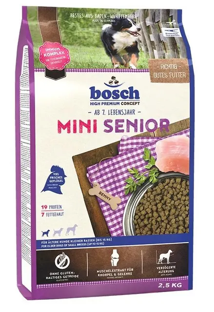 BOSCH Mini Senior - sucha karma dla psa - 2 5 kg