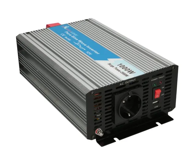 Extralink OPIP-1000W, Przetwornica napięcia, 12V - 230W 1000W czysty sinus