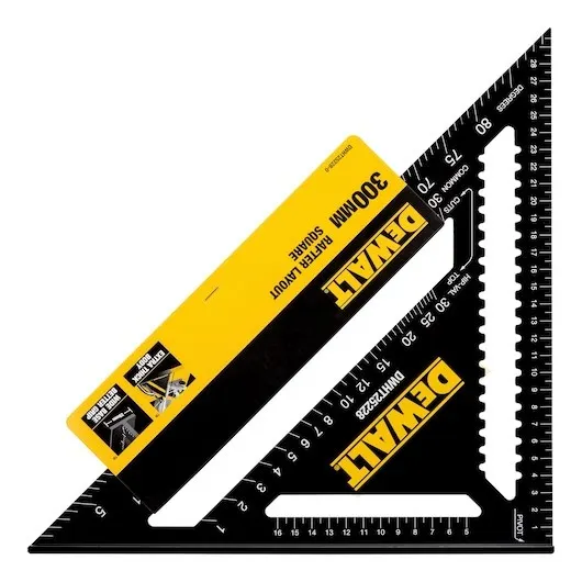 Linijka 300 mm Aluminium Czarny Żółty DeWALT DWHT25228-0