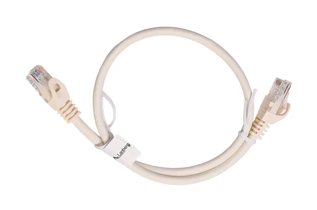 Patchcord U/UTP Lanberg PCU6-10CC-0050-W (RJ45 - RJ45 ; 0 50m; UTP; kat. 6; kolor biały)