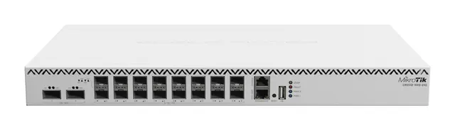 Mikrotik CRS518-16XS-2XQ-RM łącza sieciowe Zarządzany Fast Ethernet (10/100)