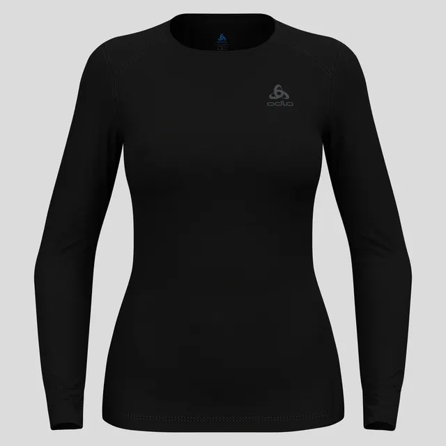 Bluza termoaktywna damska Odlo Active Warm Eco BL Top Crew Neck LS - black (159101/15000)