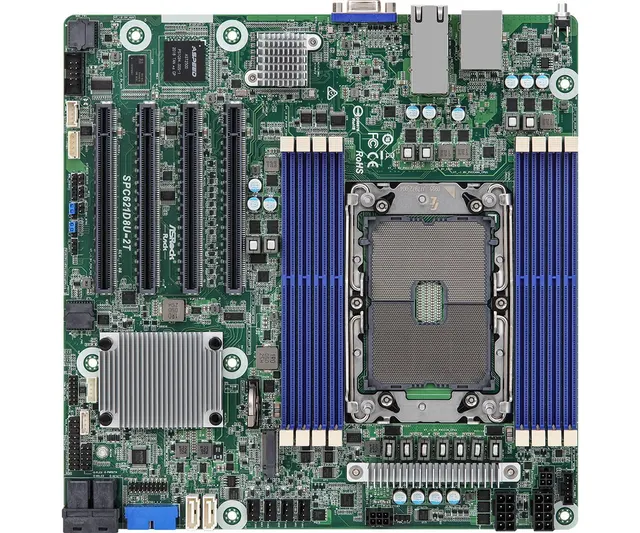 Płyta główna ASRock SPC621D8U-2T 1x LGA4189 Intel Xeon Scalable 3gen C621A (8xDIMM SATA 1xM.2 2x10GbE IPMI)