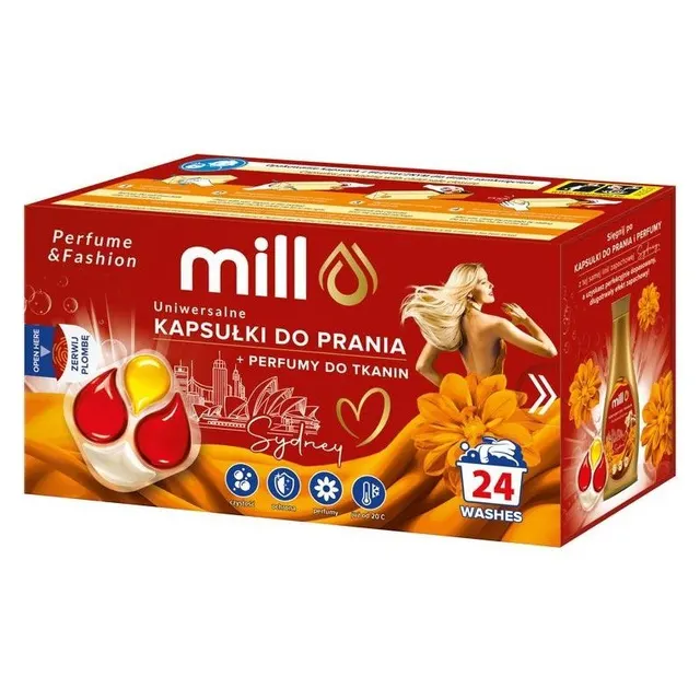 MILL Kapsułki do prania UNIWERSALNE Sydney 24 szt. 4K.K