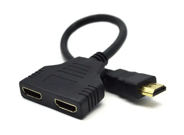 Adapter GEMBIRD DSP-2PH4-04 (HDMI M - 2x HDMI F; 0 20m; kolor czarny)