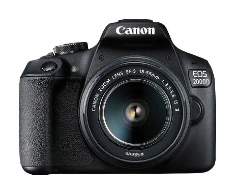 Canon EOS 2000D BK 18-55 IS II EU26 Zestaw do lustrzanki 24 1 MP CMOS 6000 x 4000 px Czarny