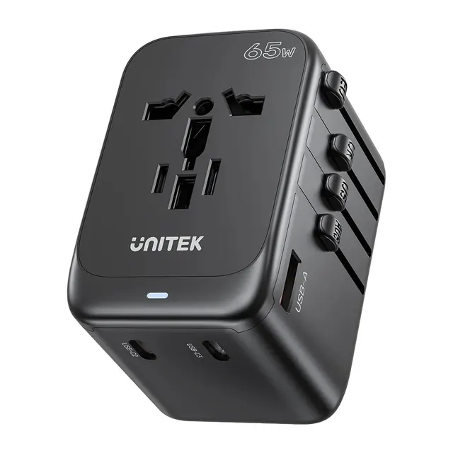UNITEK ŁADOWARKA PODRÓŻNA EU/US/UK/AUS GAN PD 65W