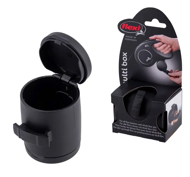 Pojemnik flexi Vario Multi Box - pojemnik na karmę lub woreczki kolor czarny