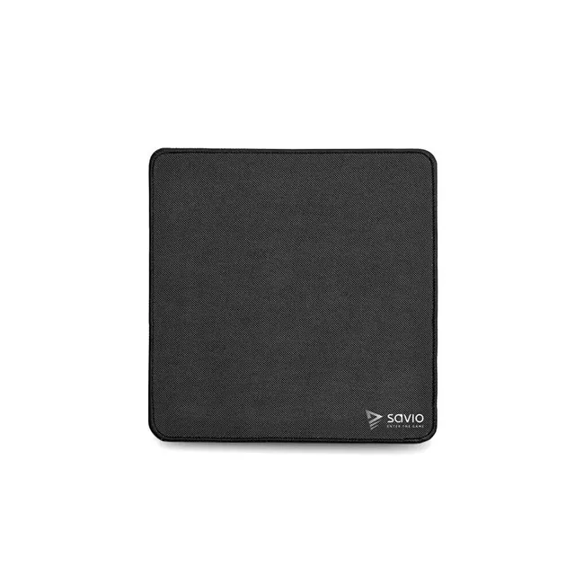 SAVIO GAMING MOUSE PAD 250X250X2MM STITCHED EDGES BLACK EDITION PRECISION CONTROL S