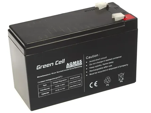 GREEN CELL AKUMULATOR ŻELOWY AGM05 12V 7 2AH