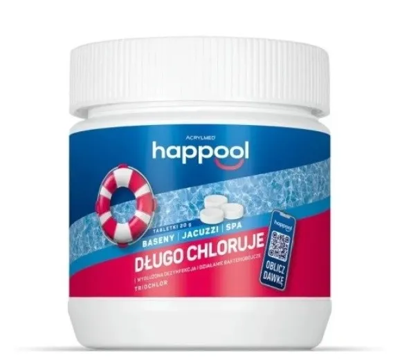 Acrylmed 0 4kg Triochlor 20g przedłużona dezynfekcja - tabletki