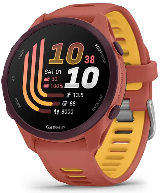 Zegarek Garmin Forerunner 170 42 6mm Music Red Pink Mango