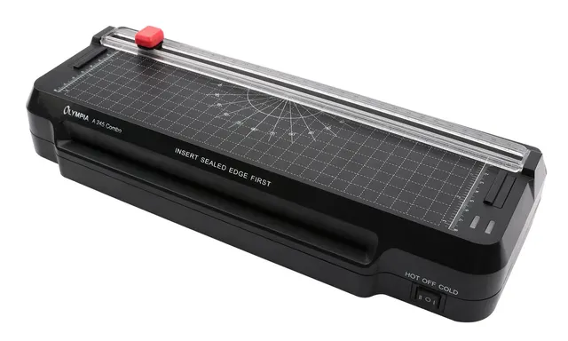 Olympia A 245 Combo Laminator na zimno/gorąco 300 mm/min Czarny