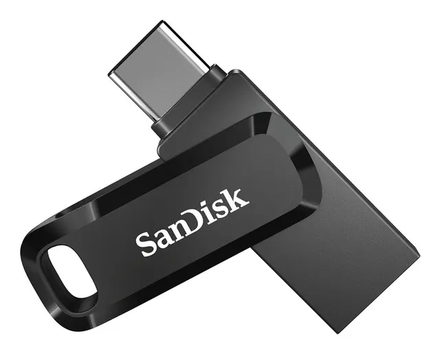 Pendrive SanDisk Ultra Dual GO SDDDC3-128G-G46 (128GB; USB 3.0 USB-C; kolor czarny)