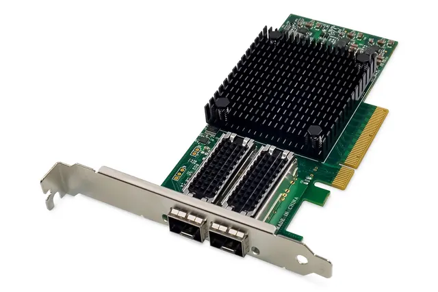Digitus 2-portowa karta sieciowa 25 Gigabit Ethernet SFP28 PCI Express chipset Mellanox