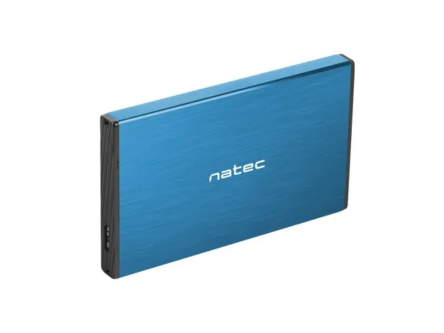 Obudowa na dysk NATEC Rhino Go NKZ-1280 (2.5 ; USB 3.0; Aluminium; kolor niebieski)