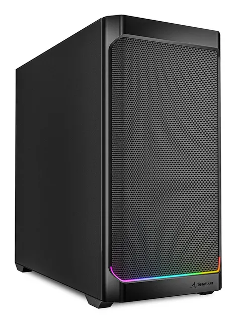 Sharkoon MK4 RGB Strip Micro Tower Czarny