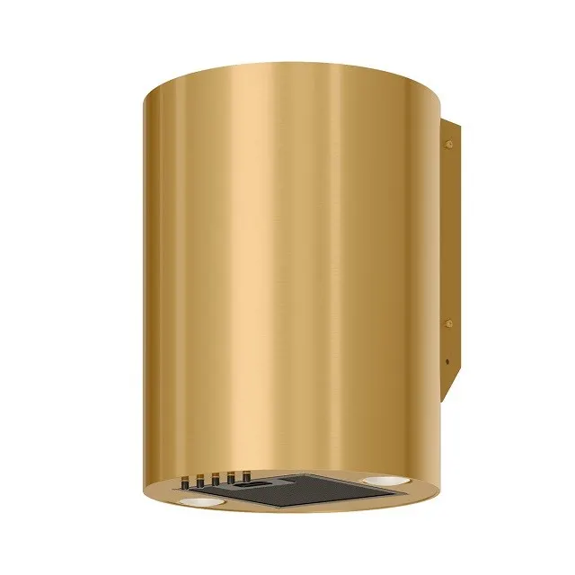 Okap kominowy MAAN Elba Mini WPB 431 50 cm, LED, filtry aluminiowe, złoty