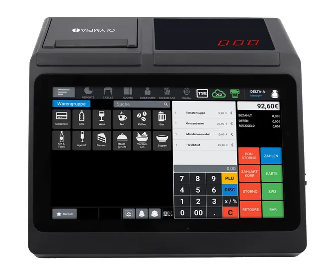 Olympia T110 kasa fiskalna bezpośrednio termiczny 100000 plus LED